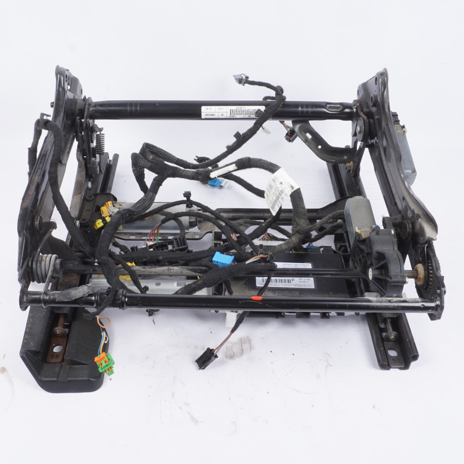 2007-2012 MERCEDES GL450 ML350 FRONT LEFT SEAT LOWER TRACK FRAME & MOTOR OEM