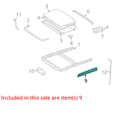 2006 - 2011 MERCEDES W164 ML ML500 Sunroof Trim Pair OEM