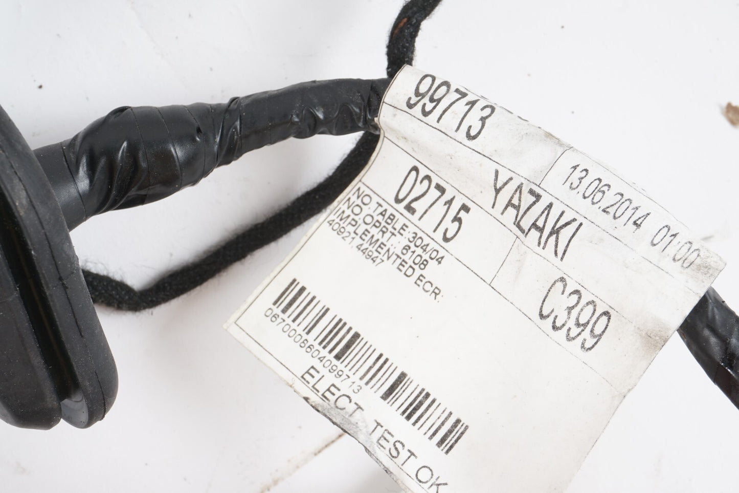 2014-2019 MASERATI GHIBLI FRONT RIGHT PASSENGER SIDE DOOR WIRE HARNESS OEM
