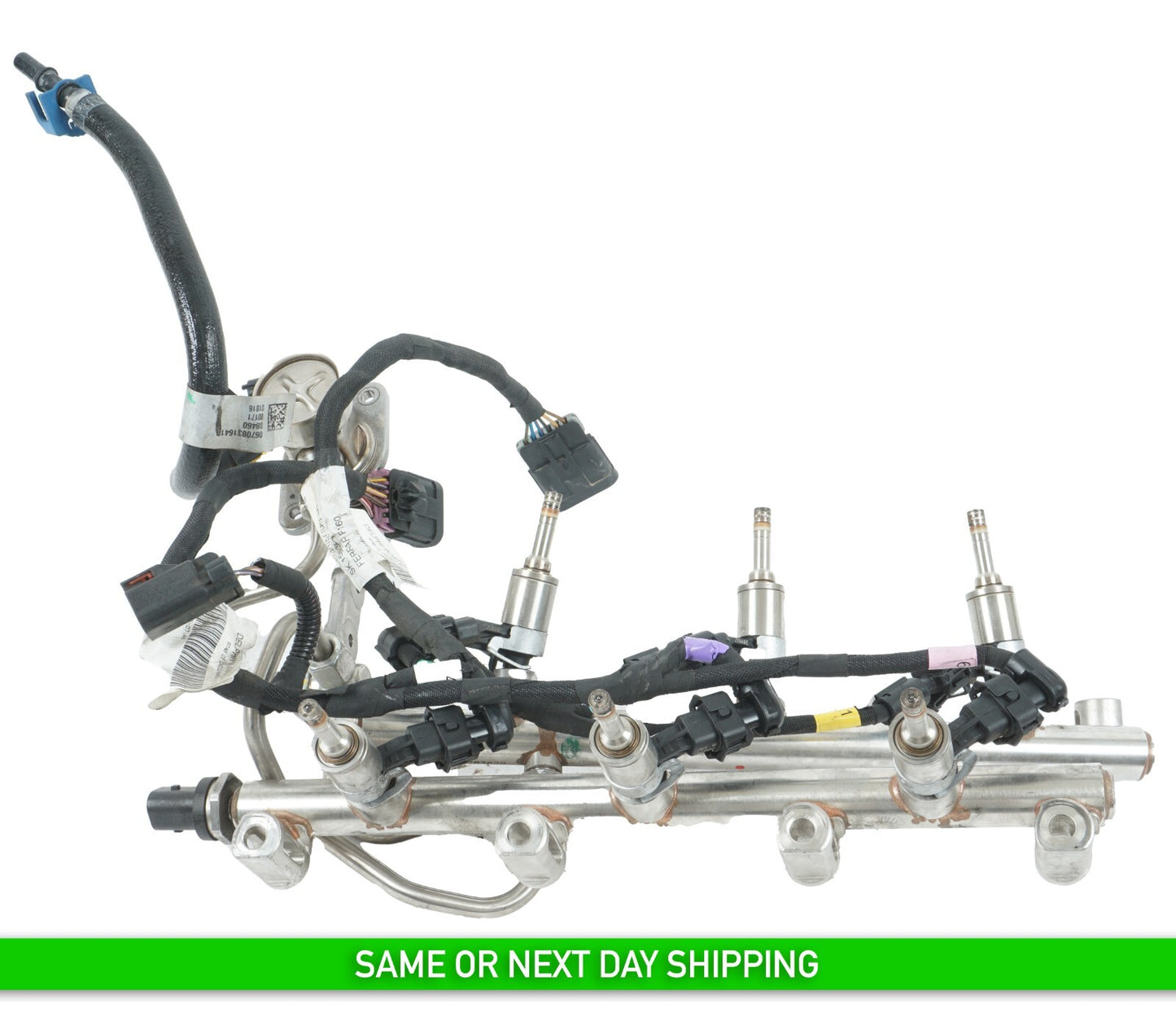 2014 - 2017 MASERATI QUATTROPORTE 3.0L FUEL RAIL W/ INJECTORS OEM 51K