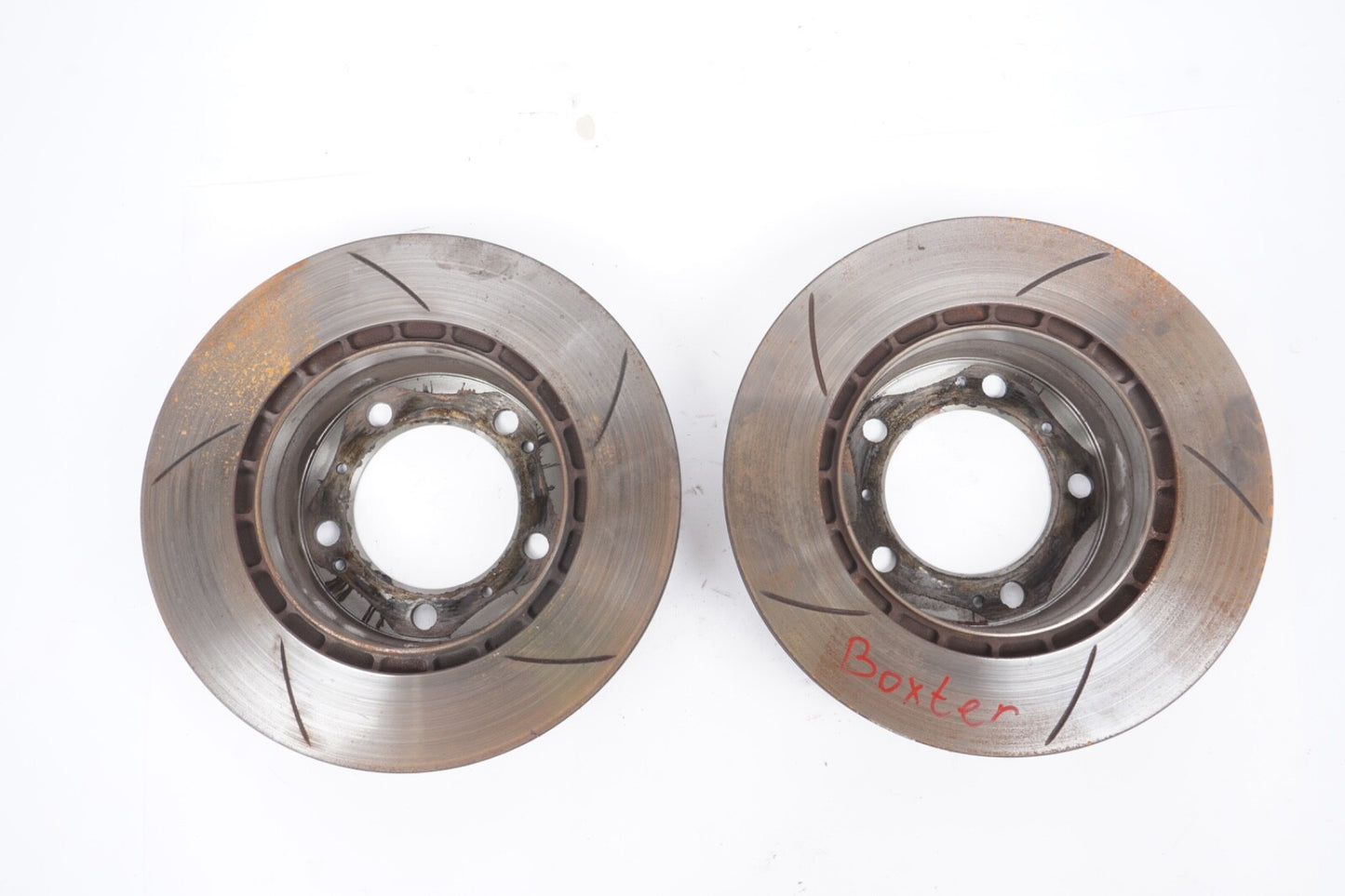97-04 Porsche Rear Left & Right Disc Brake Rotor Set Oem