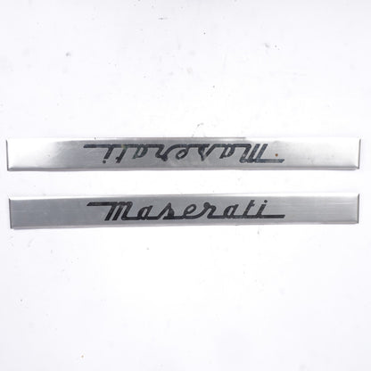 2014-2017 MASERATI GHIBLI LEFT RIGHT FRONT DOOR SILL SCUFF STEP PLATE OEM