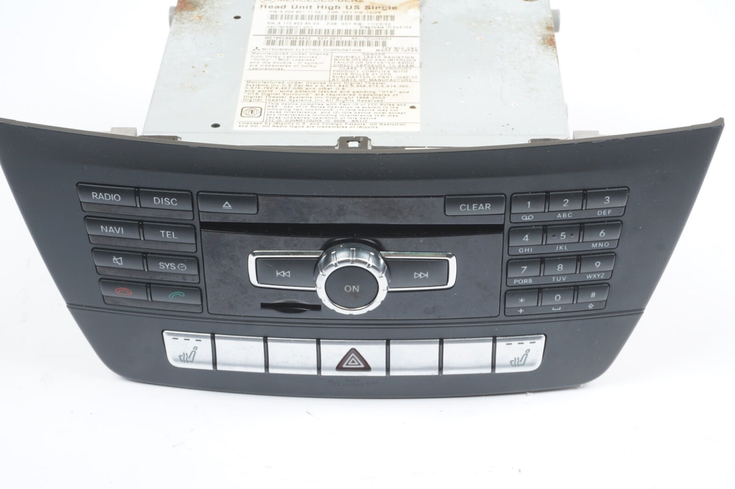 12-14 Mercedes W204 C250 C350 Navigation Command Head Unit DVD CD Audio OEM
