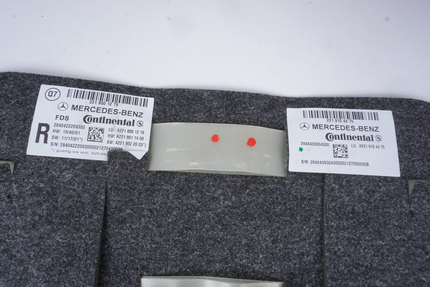 10-13 Mercedes W221 S550 S400 Front Right Passenger Seat Bladder Bolster  OEM