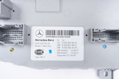 2014 - 17 Mercedes S550 W222 OEM Front Body Computer Control Module A2229008604