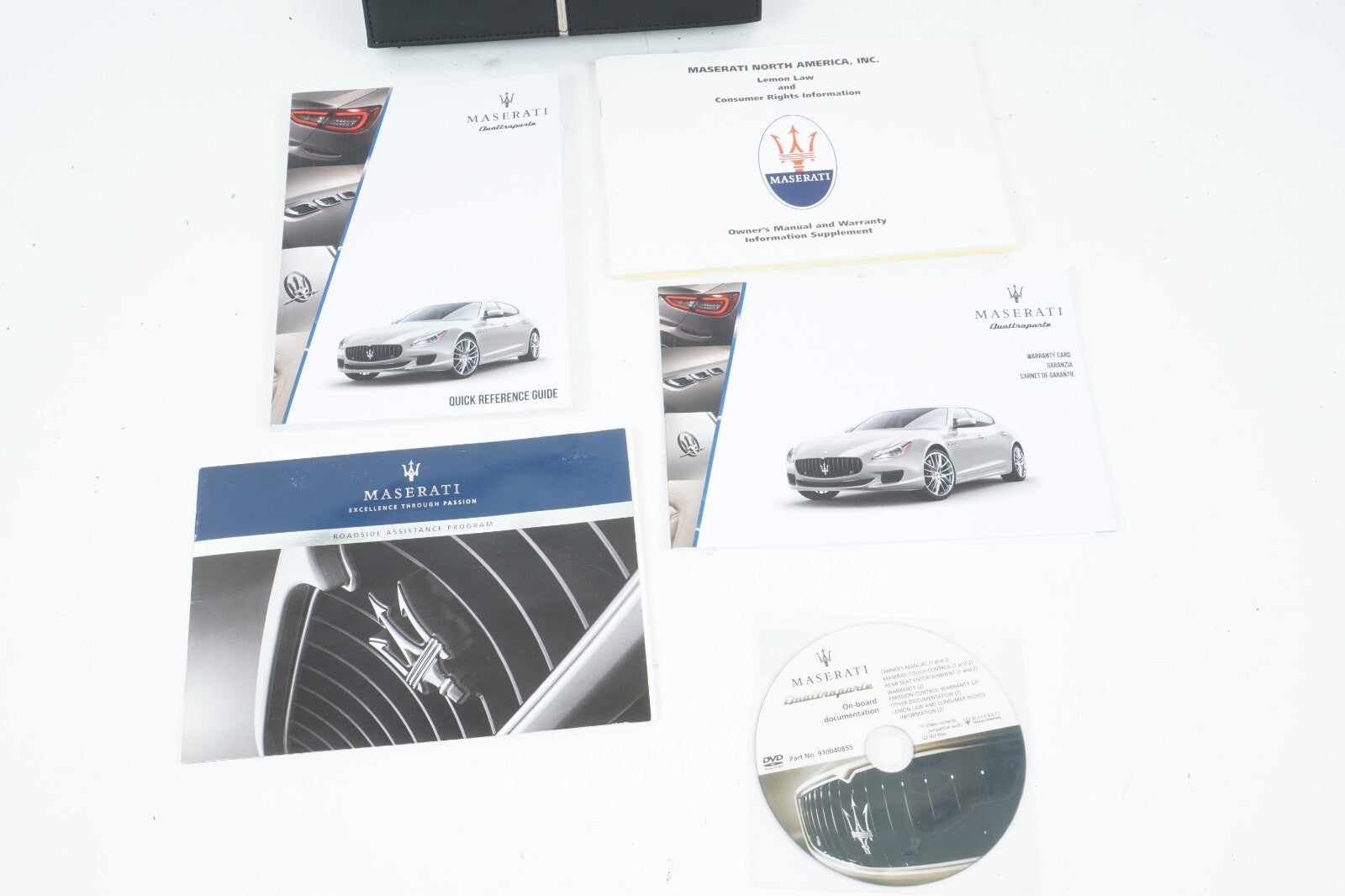 2016 MASERATI QUATTROPORTE OWNER'S MANUAL BOOK W/ CASE OEM