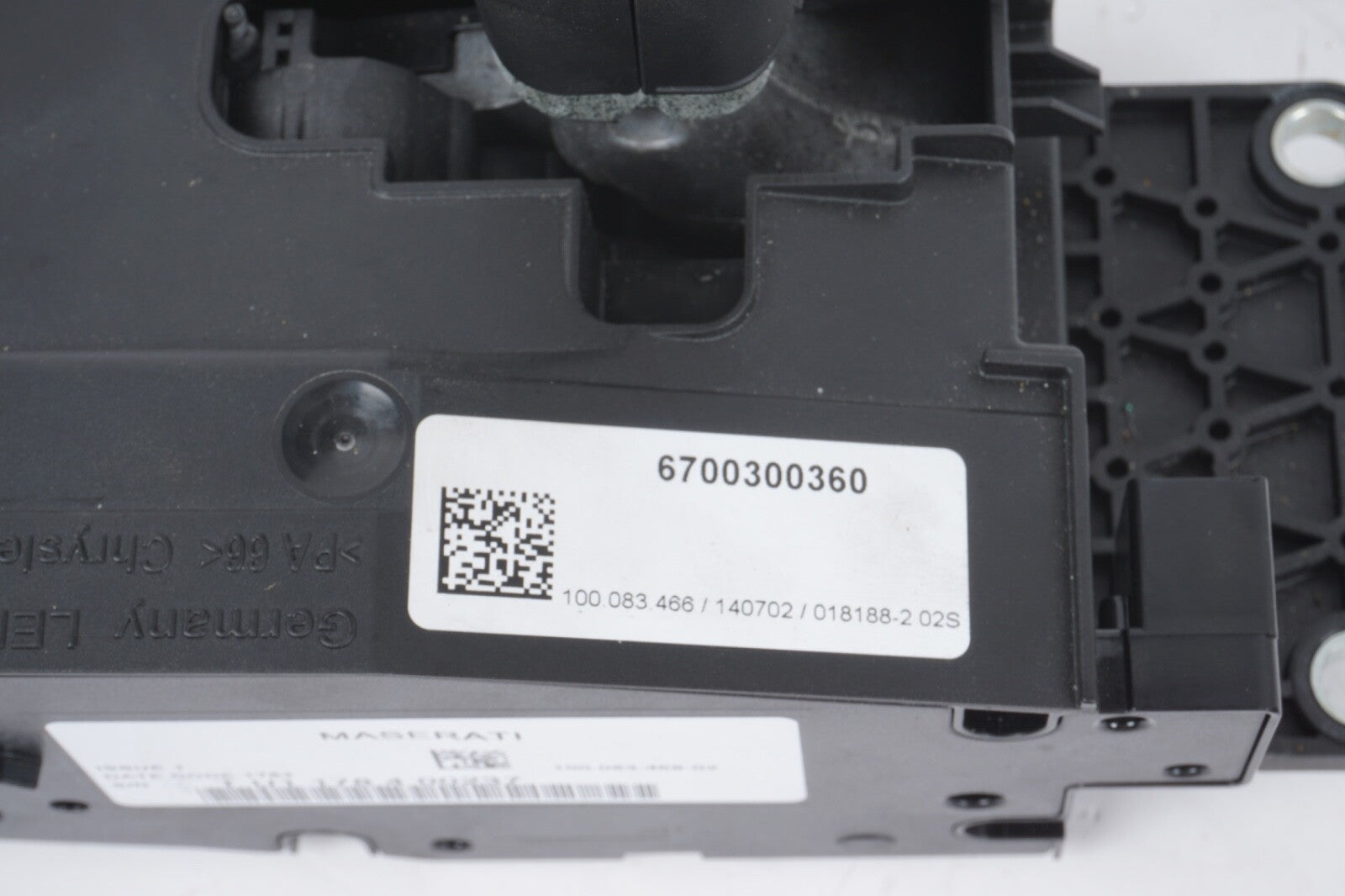 2014-2020 MASERATI QUATTROPORTE TRANSMISSION GEAR SHIFTER SELECTOR OEM