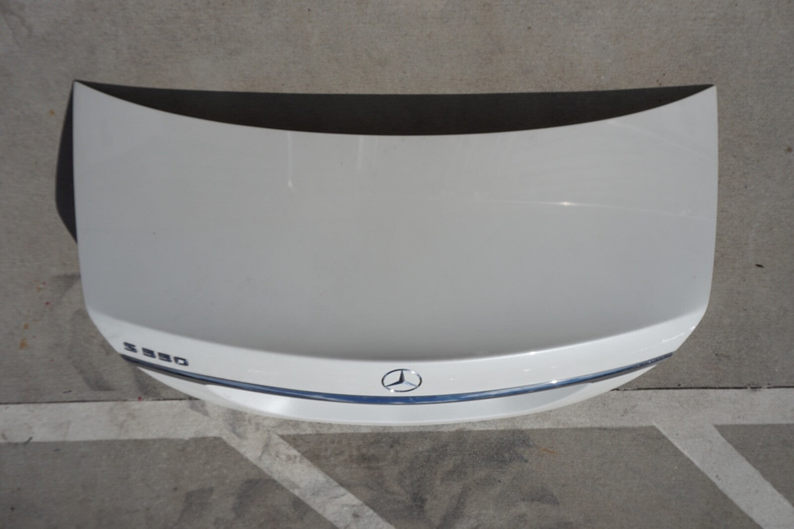 2014-2020 MERCEDES W222 S550 S560 S600 WHITE TRUNK LID  REAR TAILGATE TRUNK LID