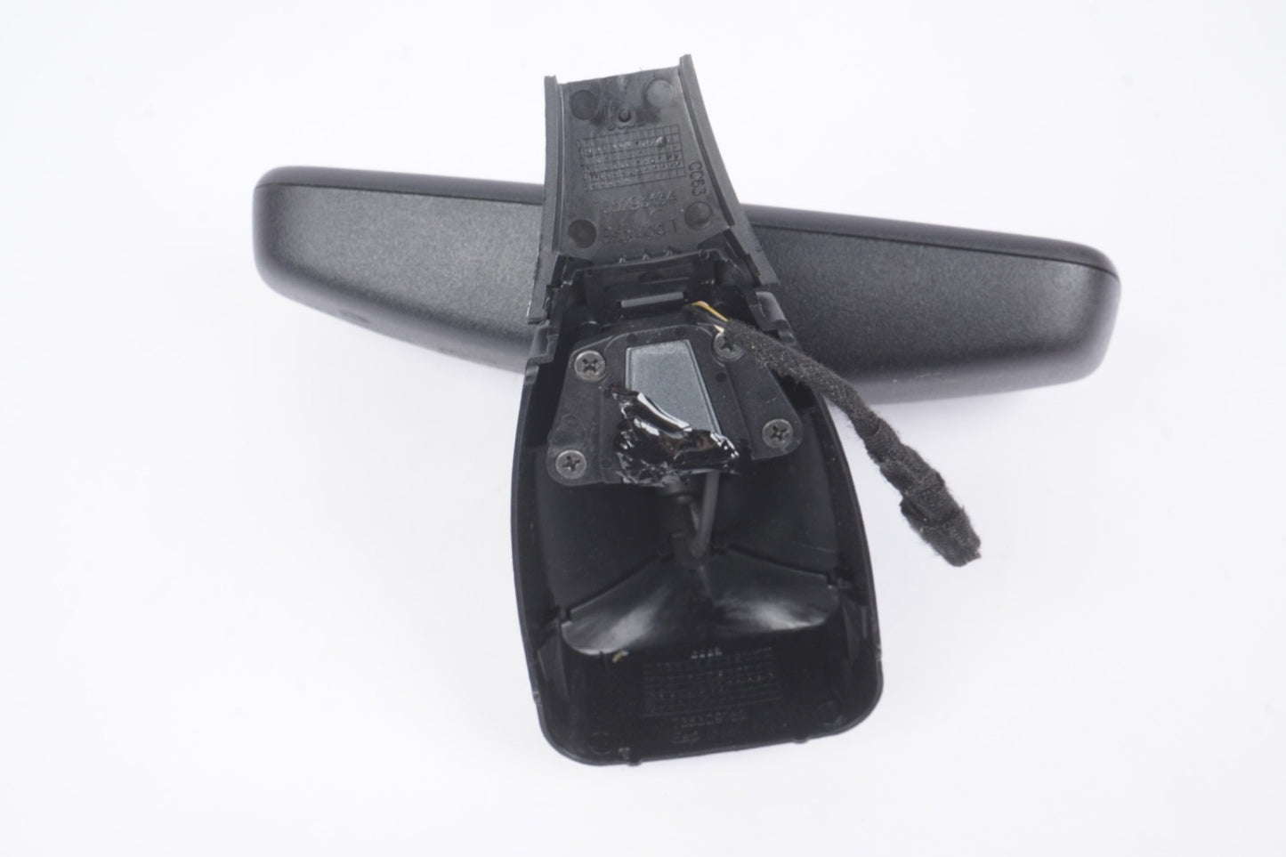 2012 - 2017 FIAT 500 MIRROR INTERIOR REAR VIEW WO COMPASS W SWITCH BLACK