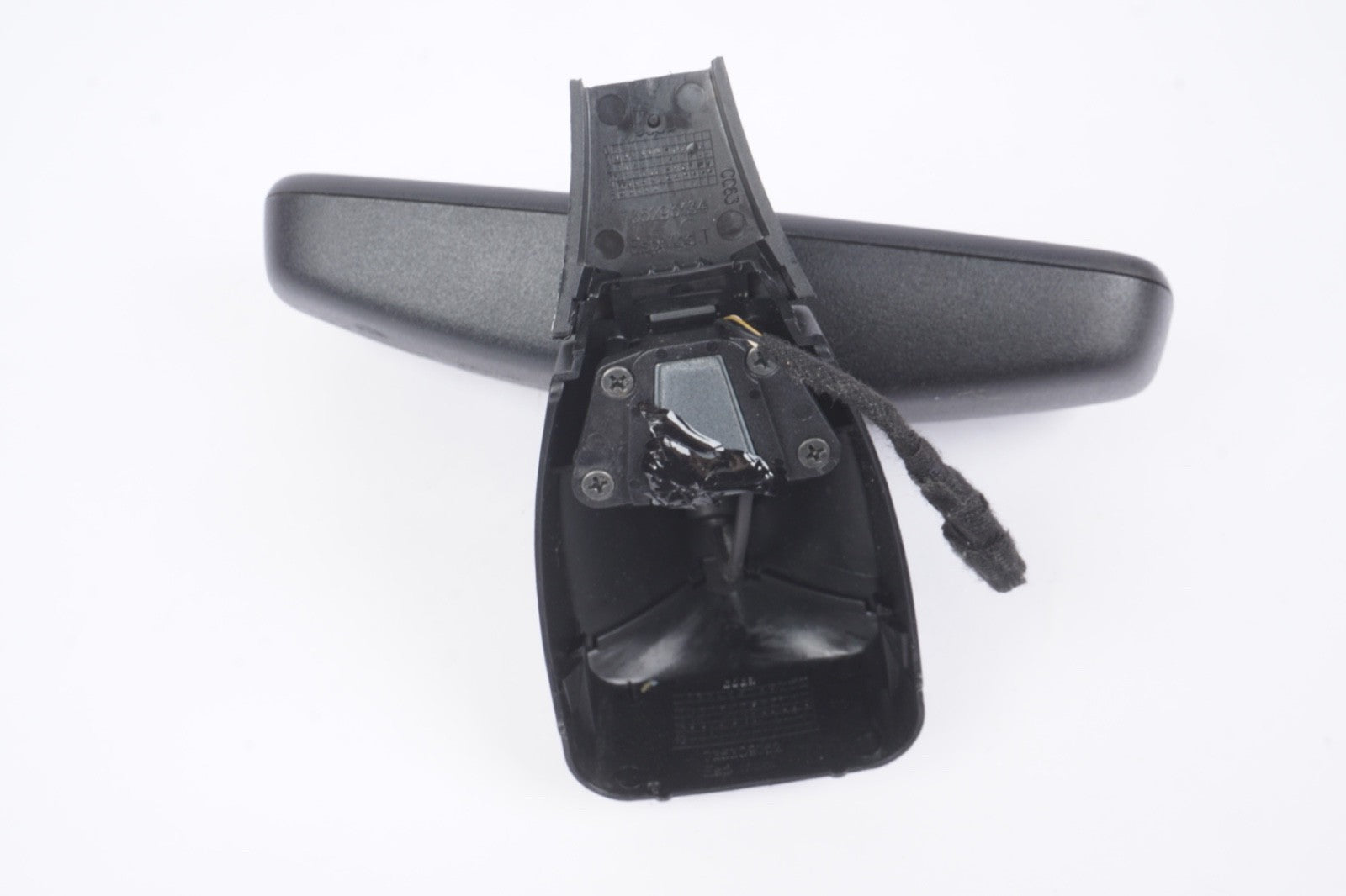 2012 - 2017 FIAT 500 MIRROR INTERIOR REAR VIEW WO COMPASS W SWITCH BLACK