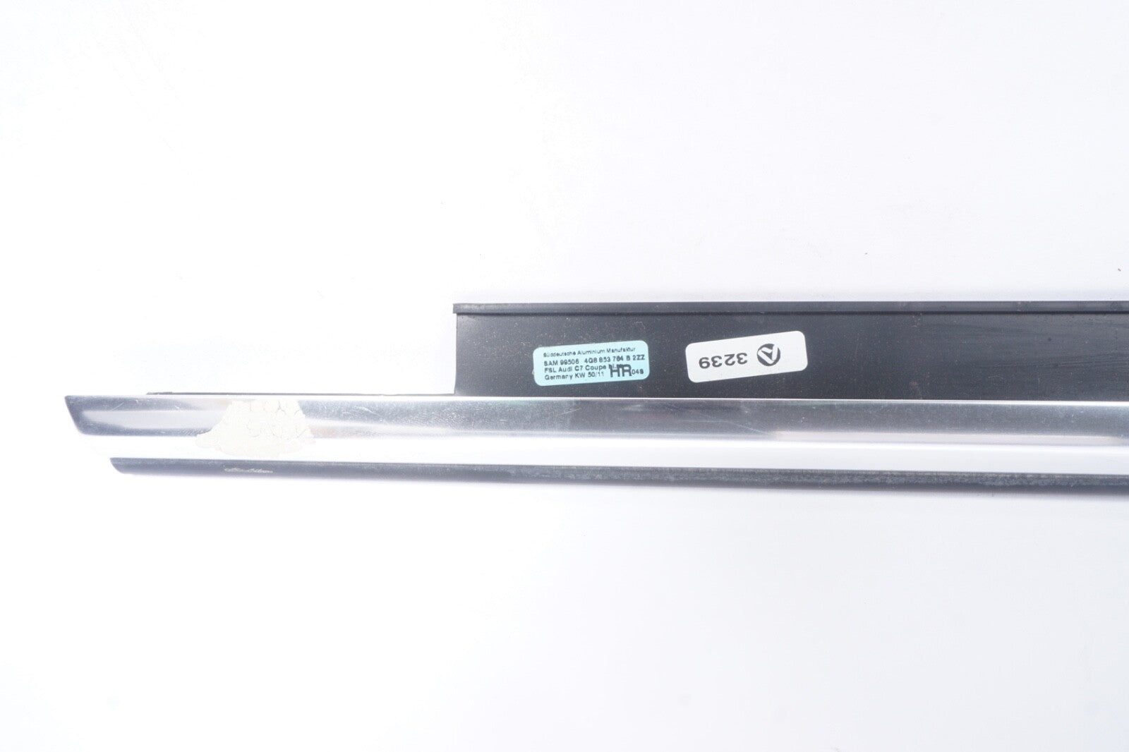 2012-2018 AUDI A7 REAR RIGHT SIDE DOOR WINDOW BELT MOLDING TRIM 4G8853764B OEM