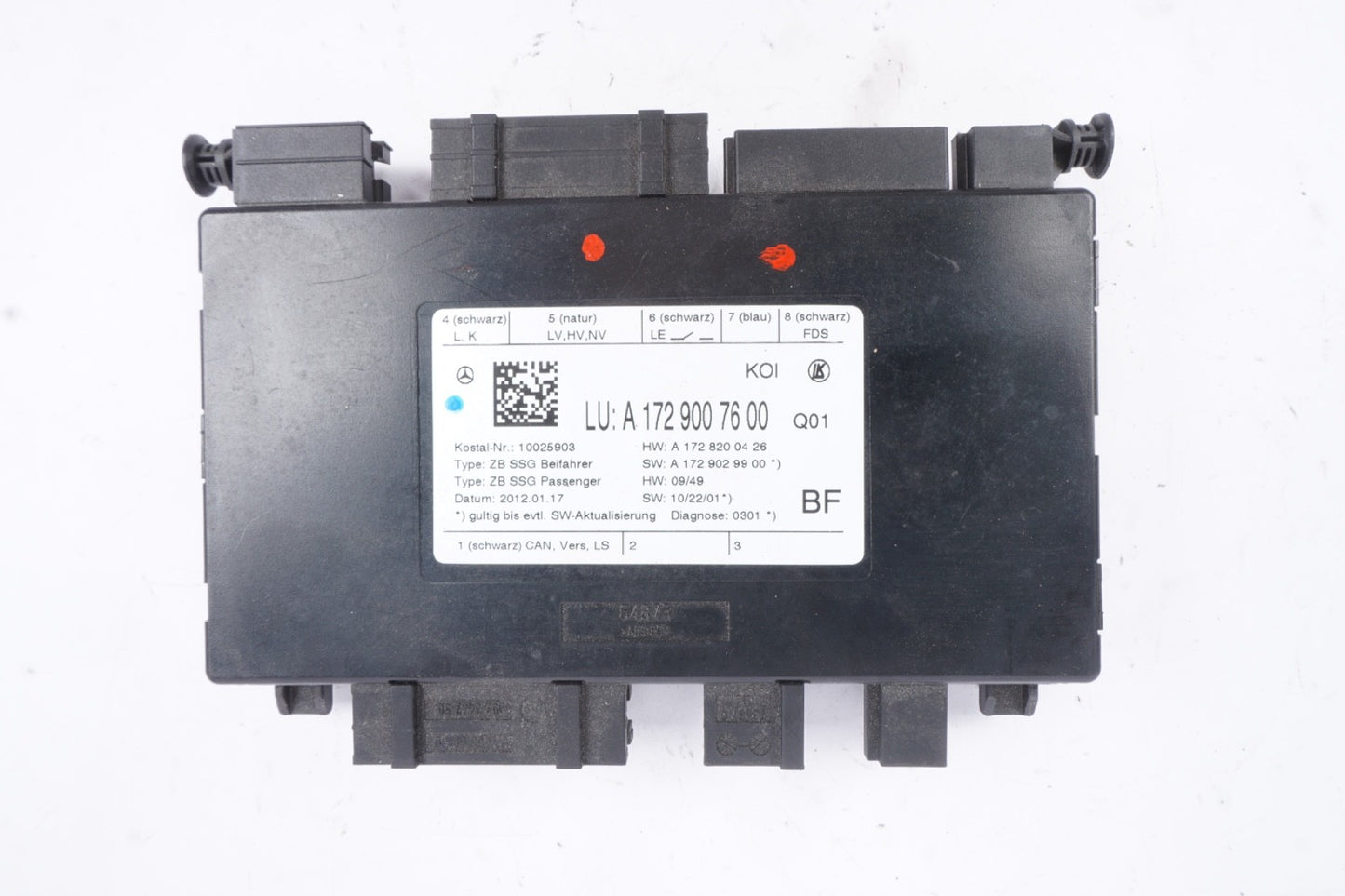 10-18 Mercedes W212 E550 E350 Front Right Seat Control Module 1729007600 OEM