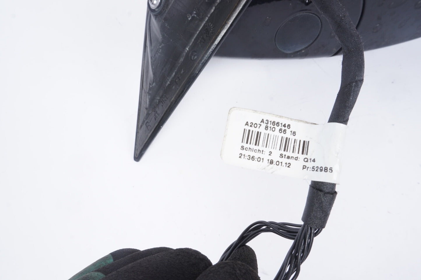 10-16 Mercedes W207 E350 E550 Front Right Passenger Side Mirror Door Rear View