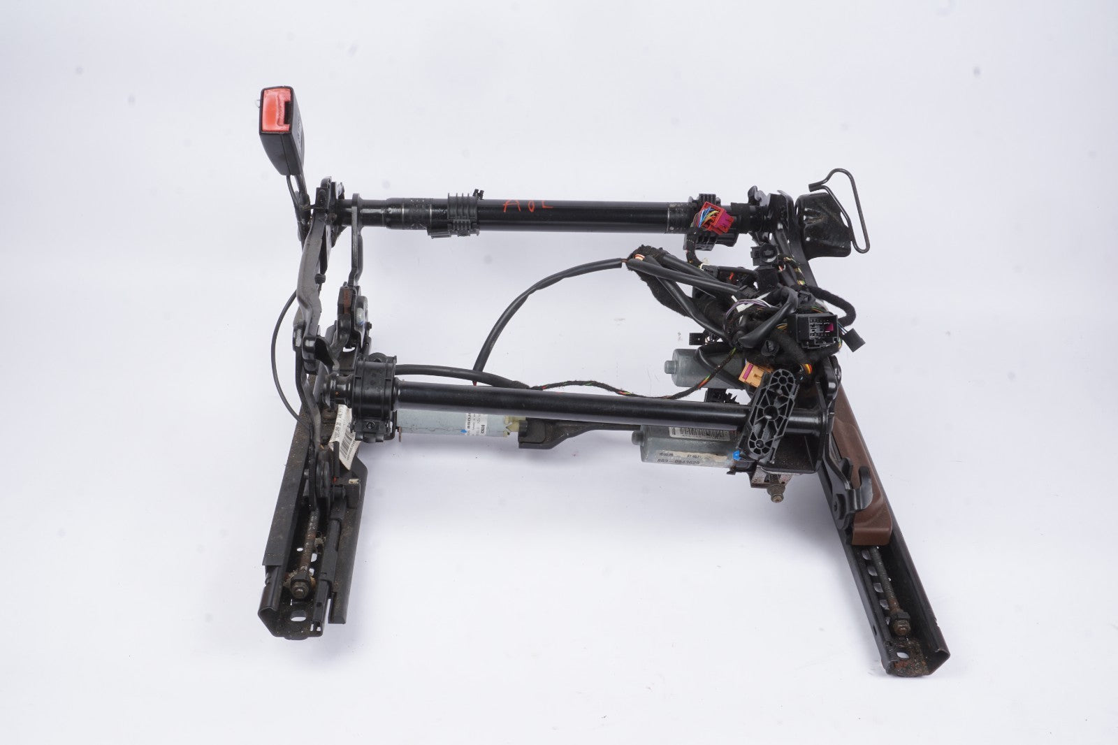 2011 - 2017 Audi A8 Front Left Driver Seat Lower Track Frame W/ Motors OEM