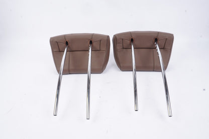 2014 - 2017 MERCEDES S550 W222 REAR SEAT HEAD REST HEADREST OEM BROWN PAIR