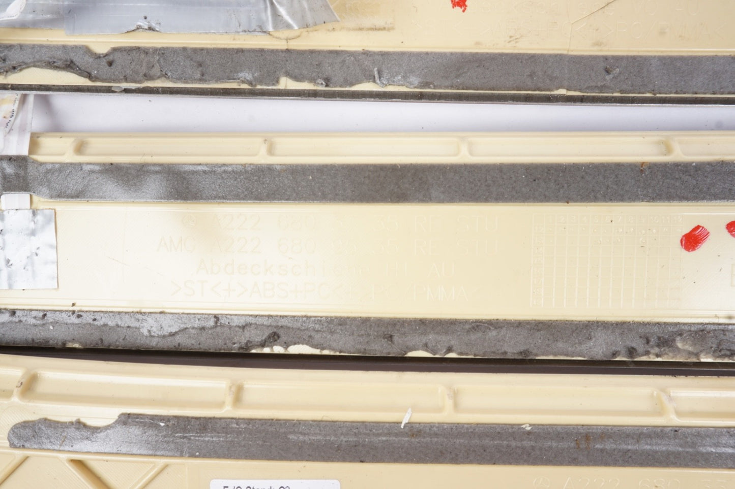 2014 - 20 Mercedes W222 S550 S600 Front & Rear Illuminated Door Step Sill Panel