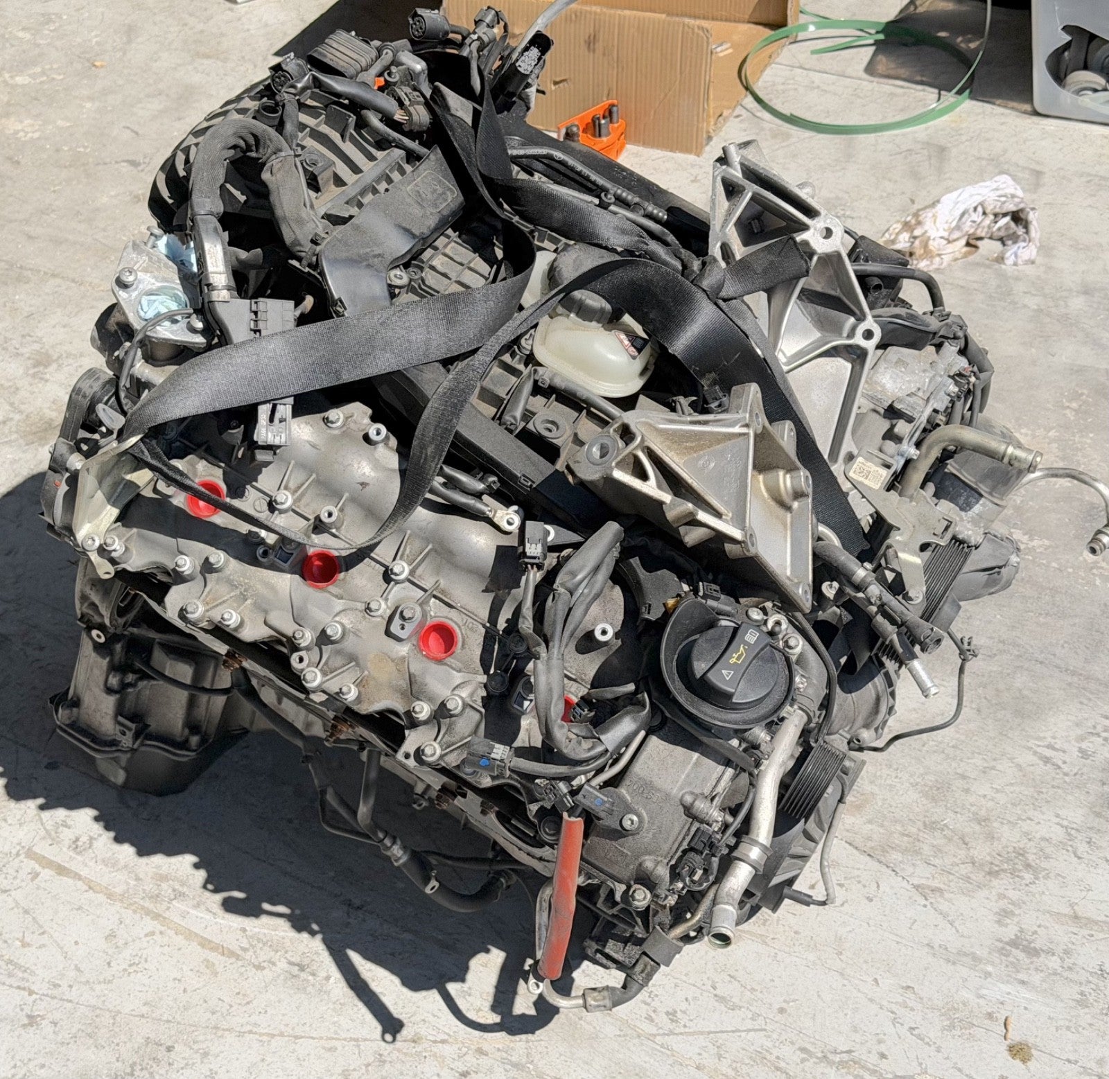 11-19 Mercedes W222 S550 GLE550 GL550 M278 RWD 4.6L V8 Engine Motor TESTED 131K