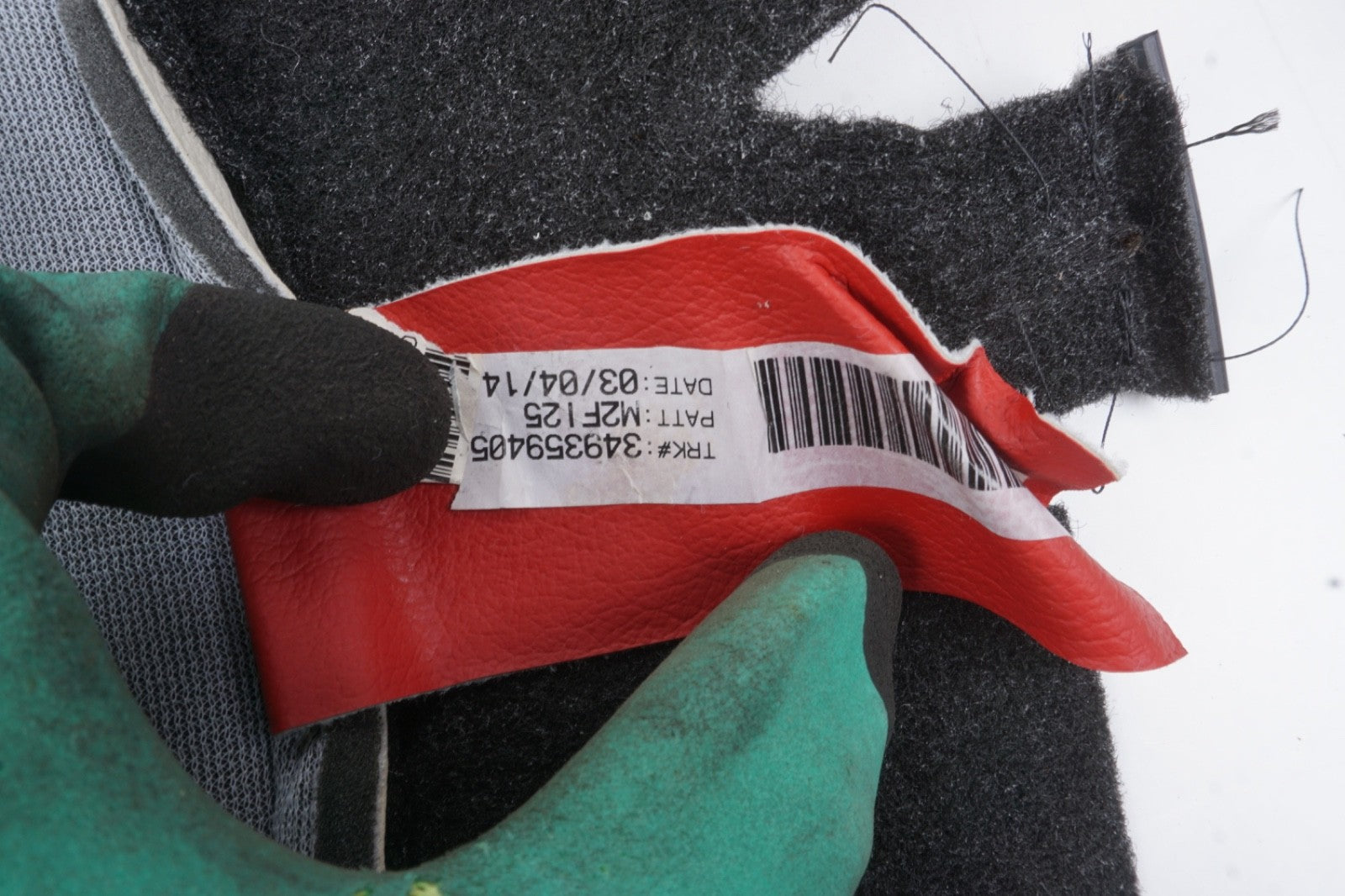 2014 - 2017 Fiat 500L Rear left Driver Side Seat Cushion Bottom Lower Cover OEM