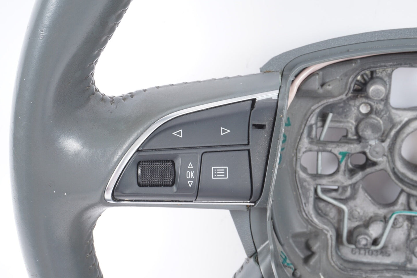 2012-2015 AUDI A6 A7 - 4 SPOKE STEERING WHEEL GRAY OEM
