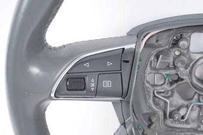 2012-2015 AUDI A6 A7 - 4 SPOKE STEERING WHEEL GRAY OEM