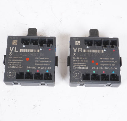 08-18 Mercedes W204 C250 E400 C300 E350 Front Left Right Door Control Module