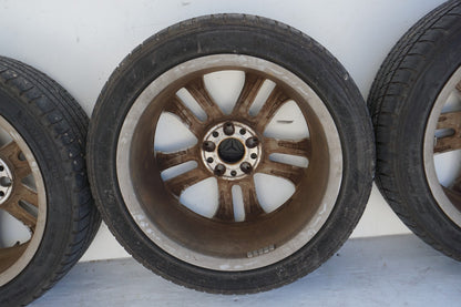 08-14 Mercedes C250 C300 C350 W204 ALLOY WHEEL RIM & TIRE R17 SET OF 4 OEM