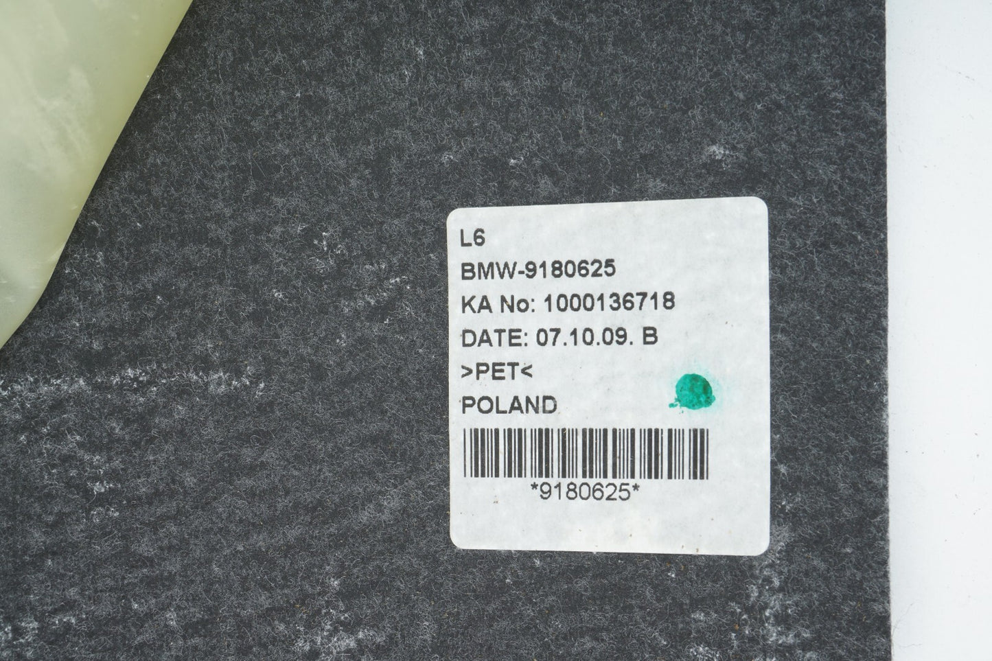 2008 - 2013 BMW X6 FRONT RIGHT PASSENGER SEAT BACKREST LUMBAR PAD   OEM