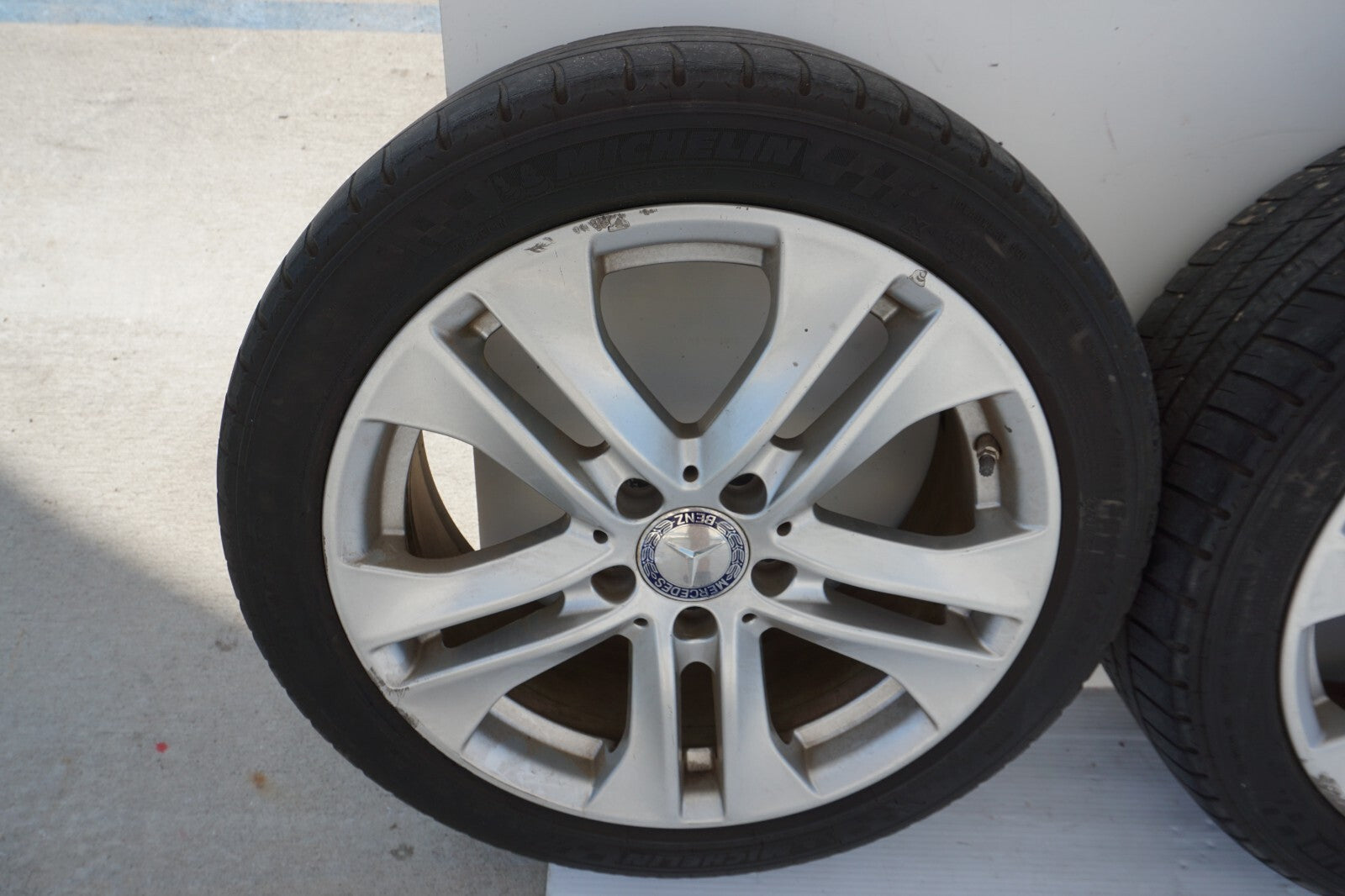 08-14 Mercedes C250 C300 C350 W204 ALLOY WHEEL RIM & TIRE R17 SET OF 4 OEM