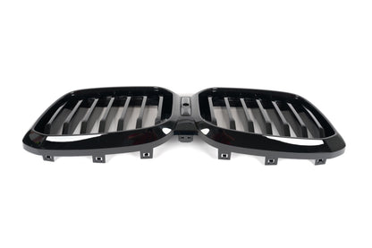 For 2021 - 2024 BMW IX3 X3 X4 G01 G02 G08 Gloss Black Front Kidney Grill Grille