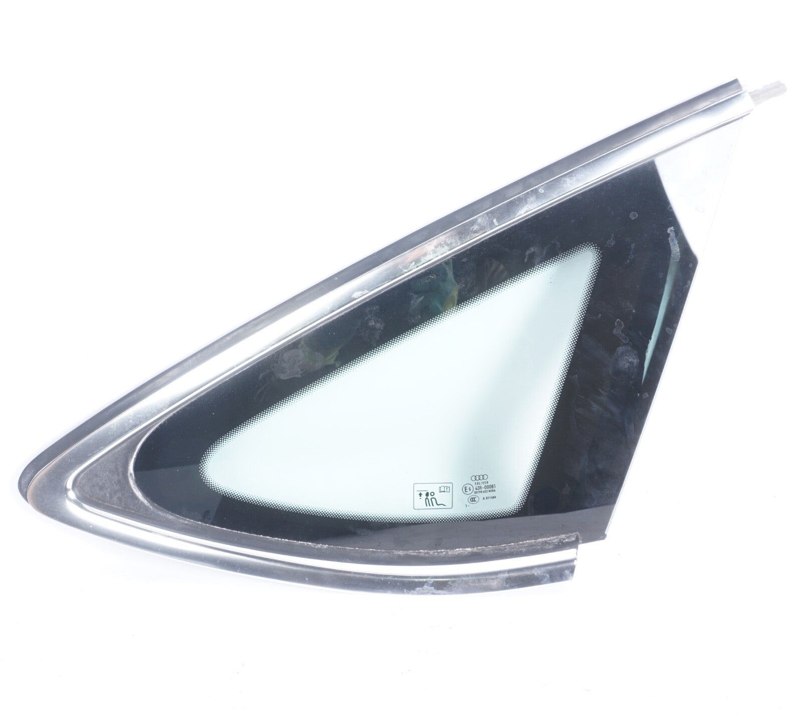 2012 - 2017 Audi A7 Rear Quarter Window Glass Right Passenger Side OEM
