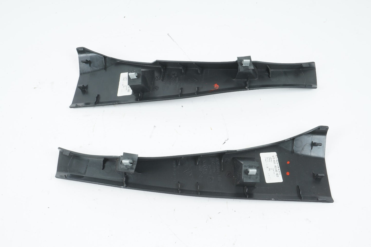 10 - 16 PORSCHE PANAMERA FRONT RIGHT & LEFT A PILLAR MIDDLE COVER PANEL  OEM