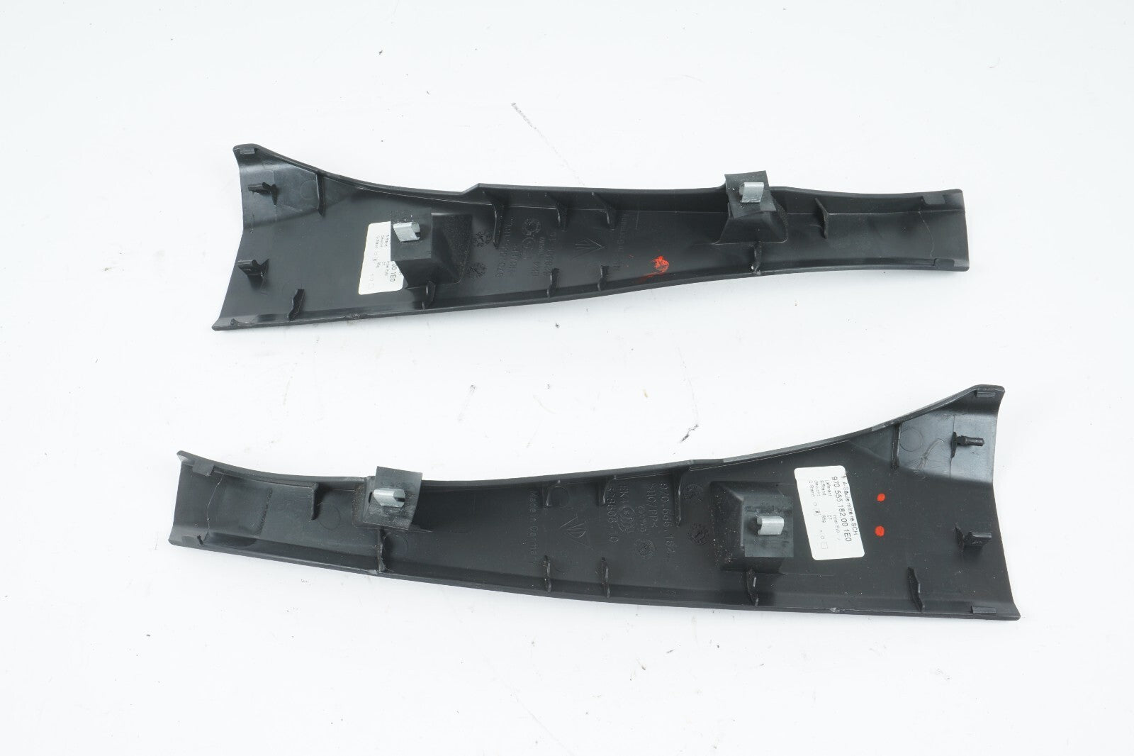 10 - 16 PORSCHE PANAMERA FRONT RIGHT & LEFT A PILLAR MIDDLE COVER PANEL  OEM