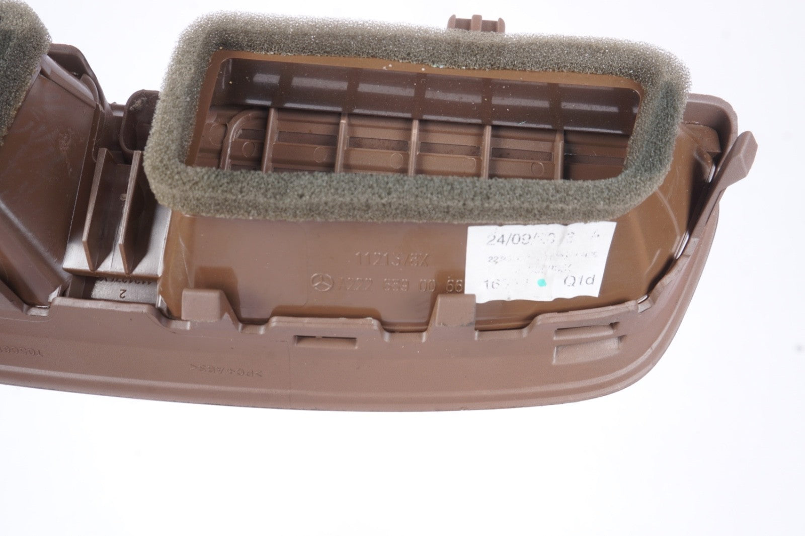 14-17 Mercedes W222 S550 S600 Front A/C Dashboard Trim Cover BROWN OEM