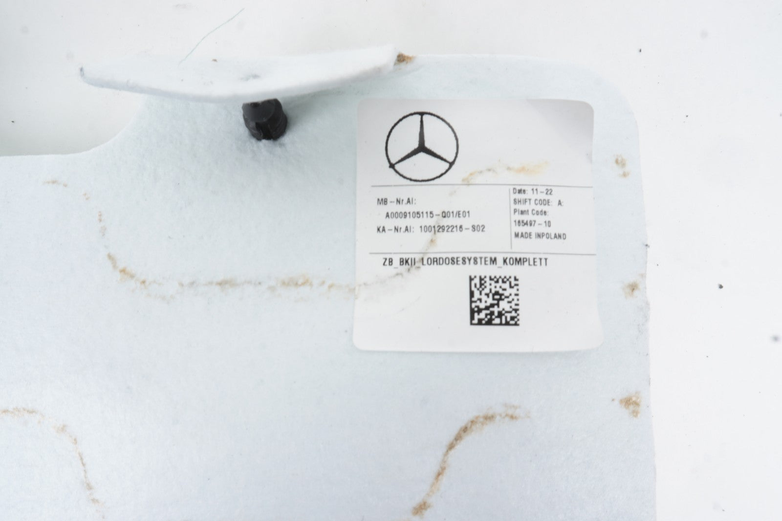 2022 - 2024 MERCEDES EQB350 X243 FRONT LEFT DRIVER SIDE SEAT LUMBAR SUPPORT OEM