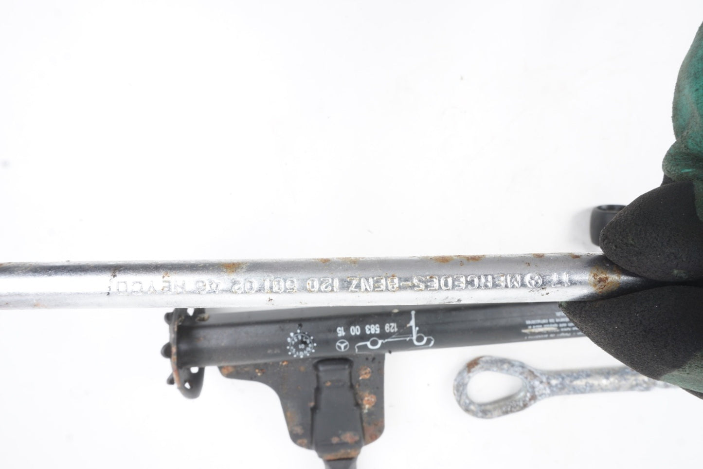 03-12 Mercedes SL500 SL55 AMG Emergency Spare Tire Jack Tool Kit A1295830015 Oem