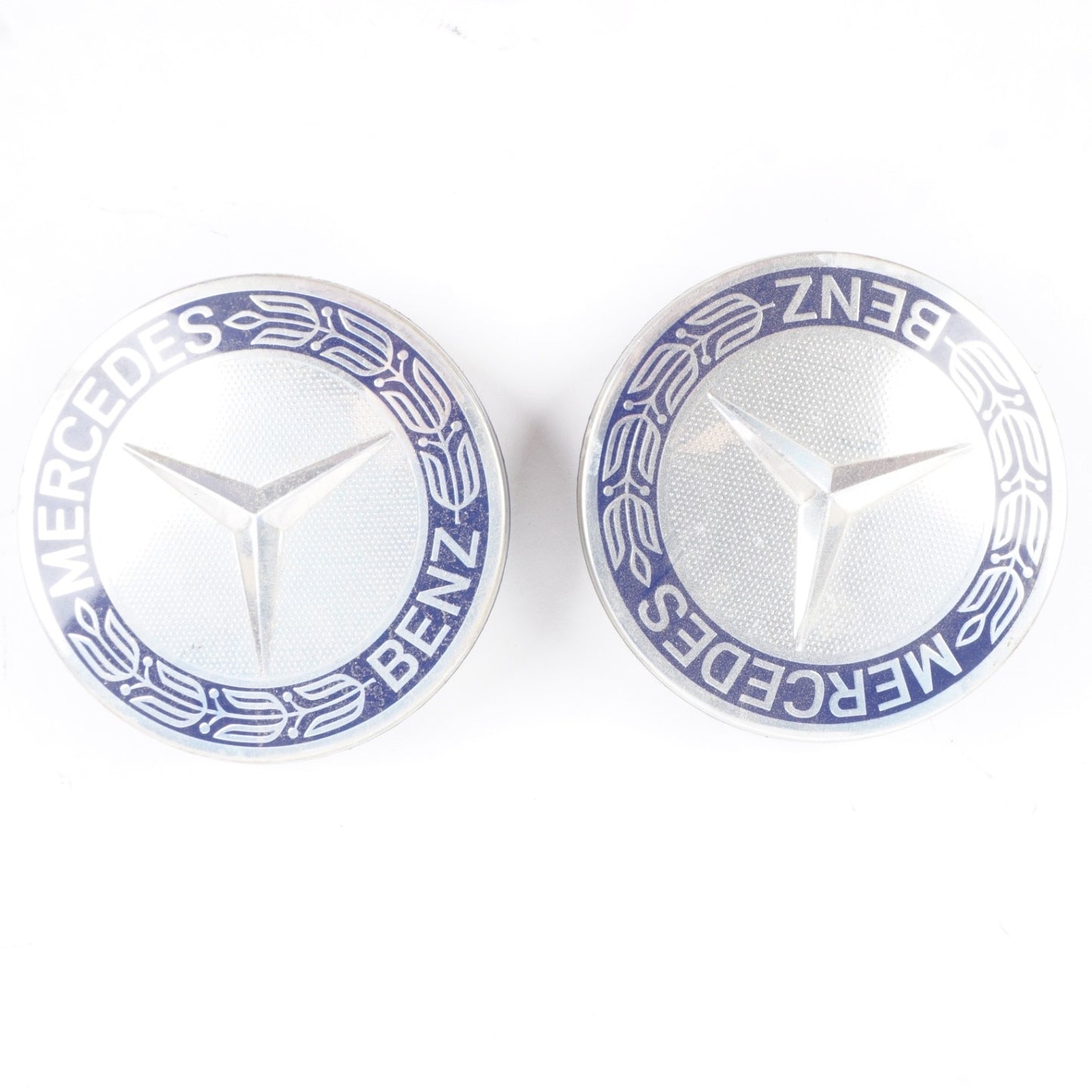 Mercedes-Benz Center Caps Dark Blue Set of 2 75mm OEM