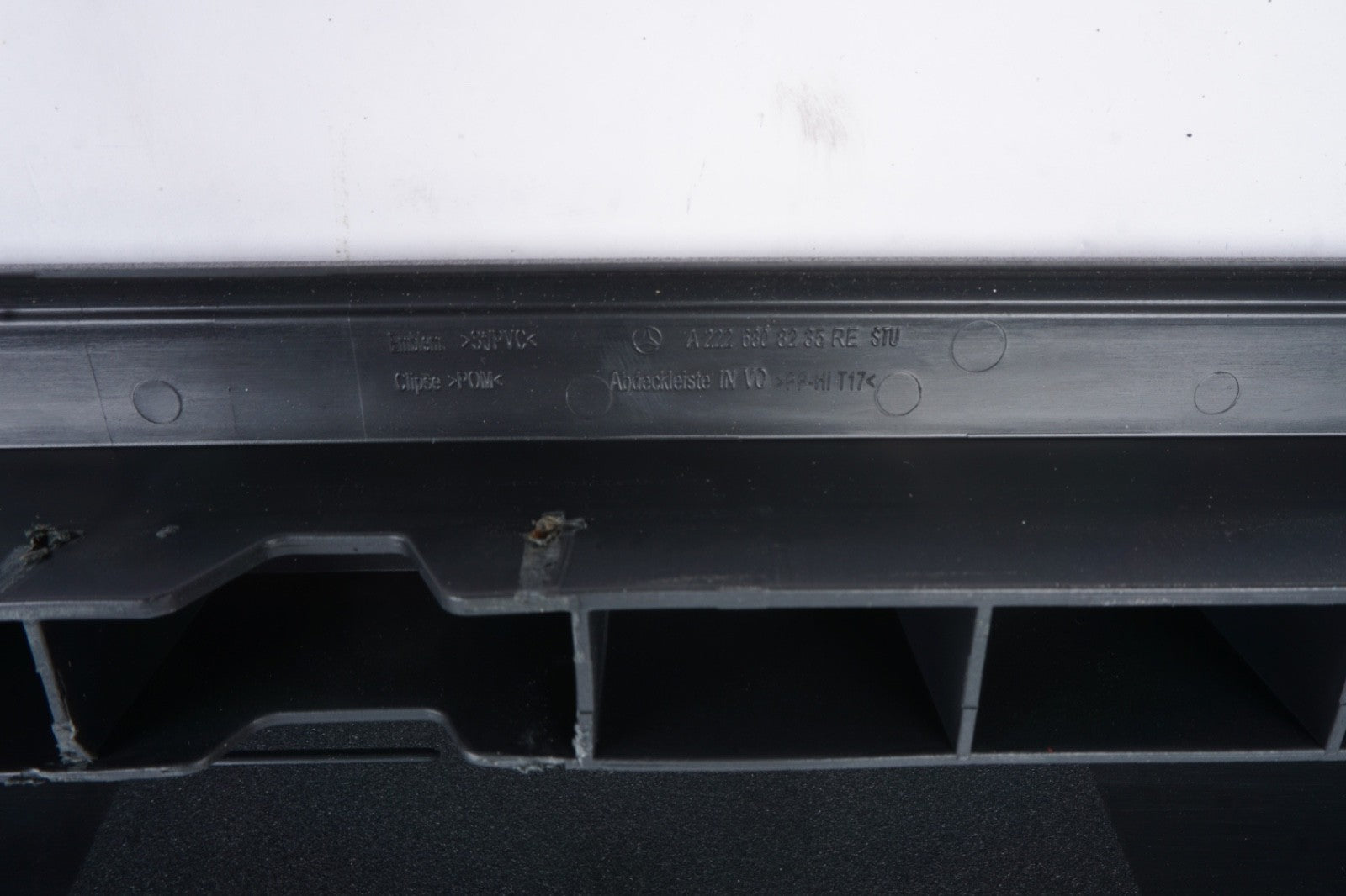 2014-2017 MERCEDES S550 W222 REAR FRONT DOOR SILL SCUFF TRIM PLATE COVER SET OEM