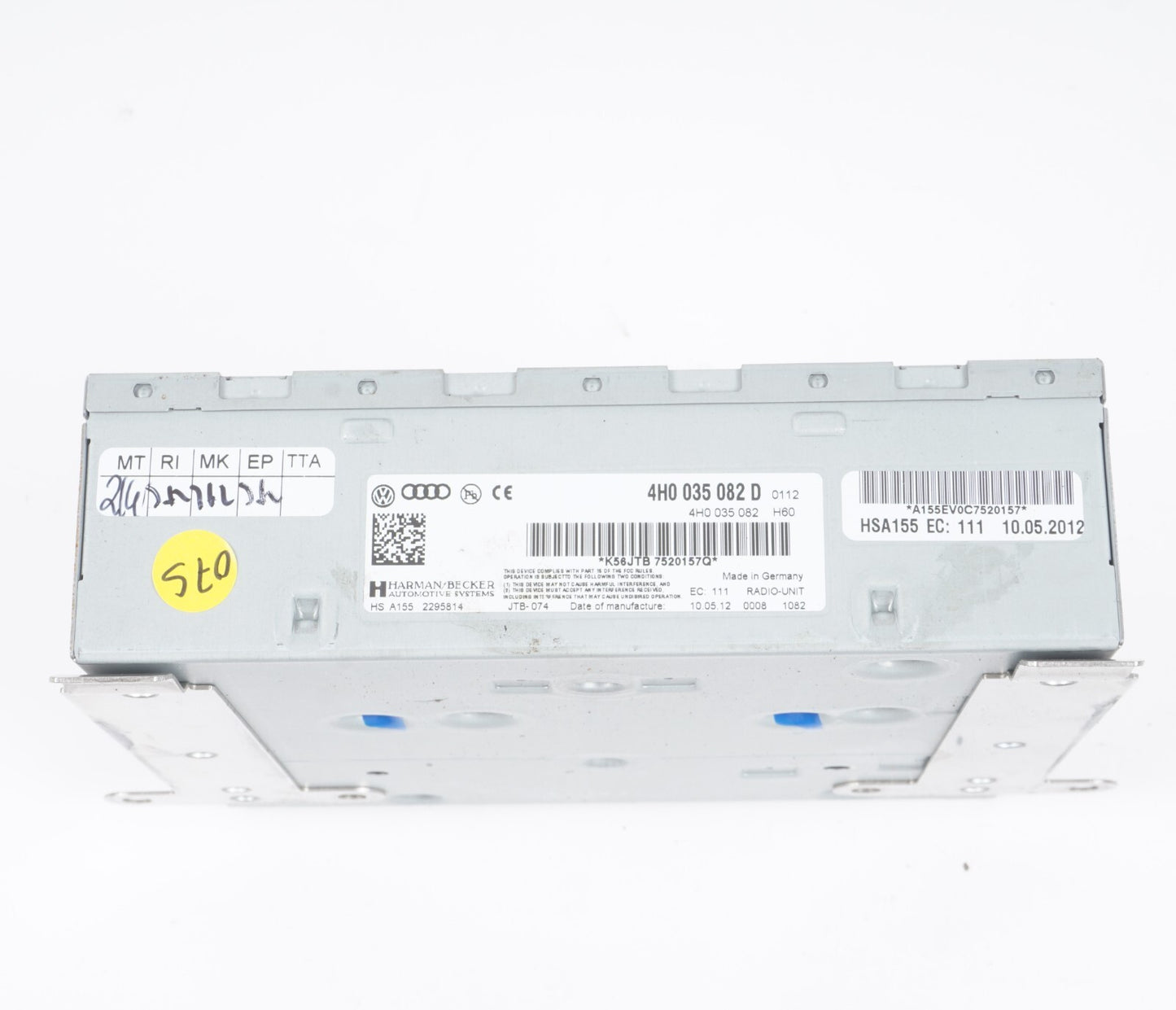 11-17 AUDI A8 A8L S8 RADIO TUNER RECEIVER 4H0035082D   OEM