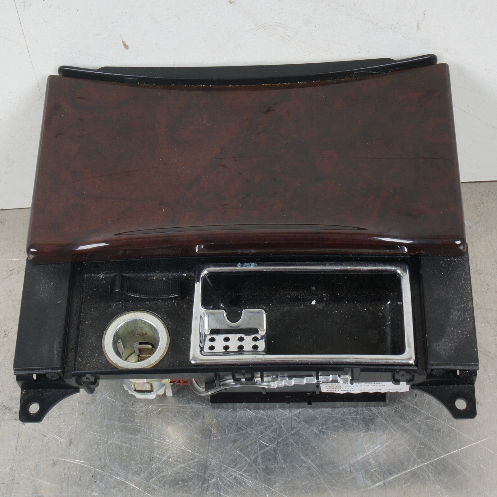 07-14 Mercedes W216 CL550 CL63 AMG Center Console Ash Tray Ashtray Trim Wood OEM