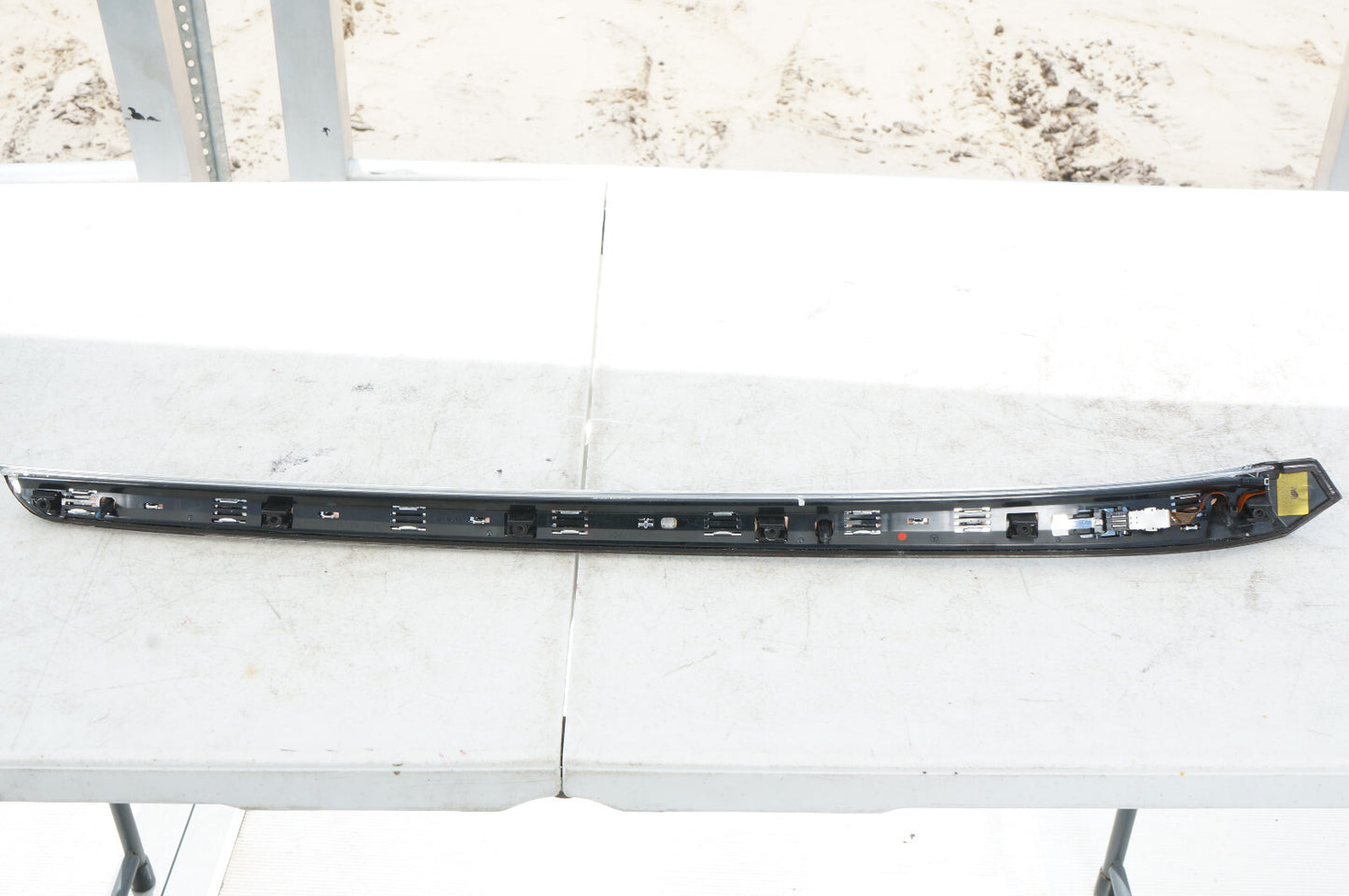 10-13 MERCEDES W221 S550 FRONT LEFT DRIVER DOOR WOOD TRIM OEM