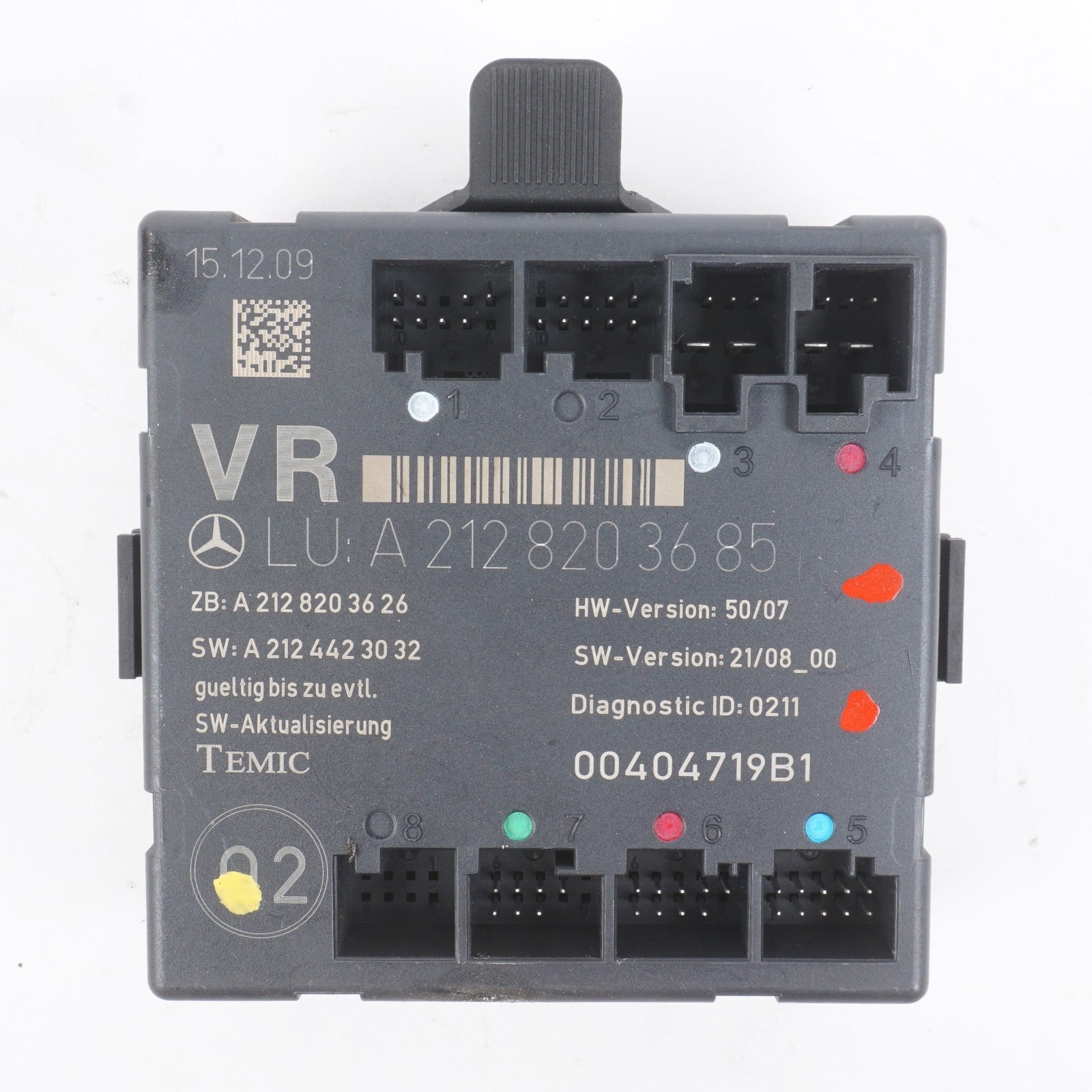 08-14 Mercedes-Benz C300 Front Right  Door Control Module 2128203685 OEM