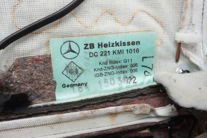 2010 - 2013 MERCEDES S550 W221 REAR RIGHT SEAT UPPER BACKREST CUSHION OEM