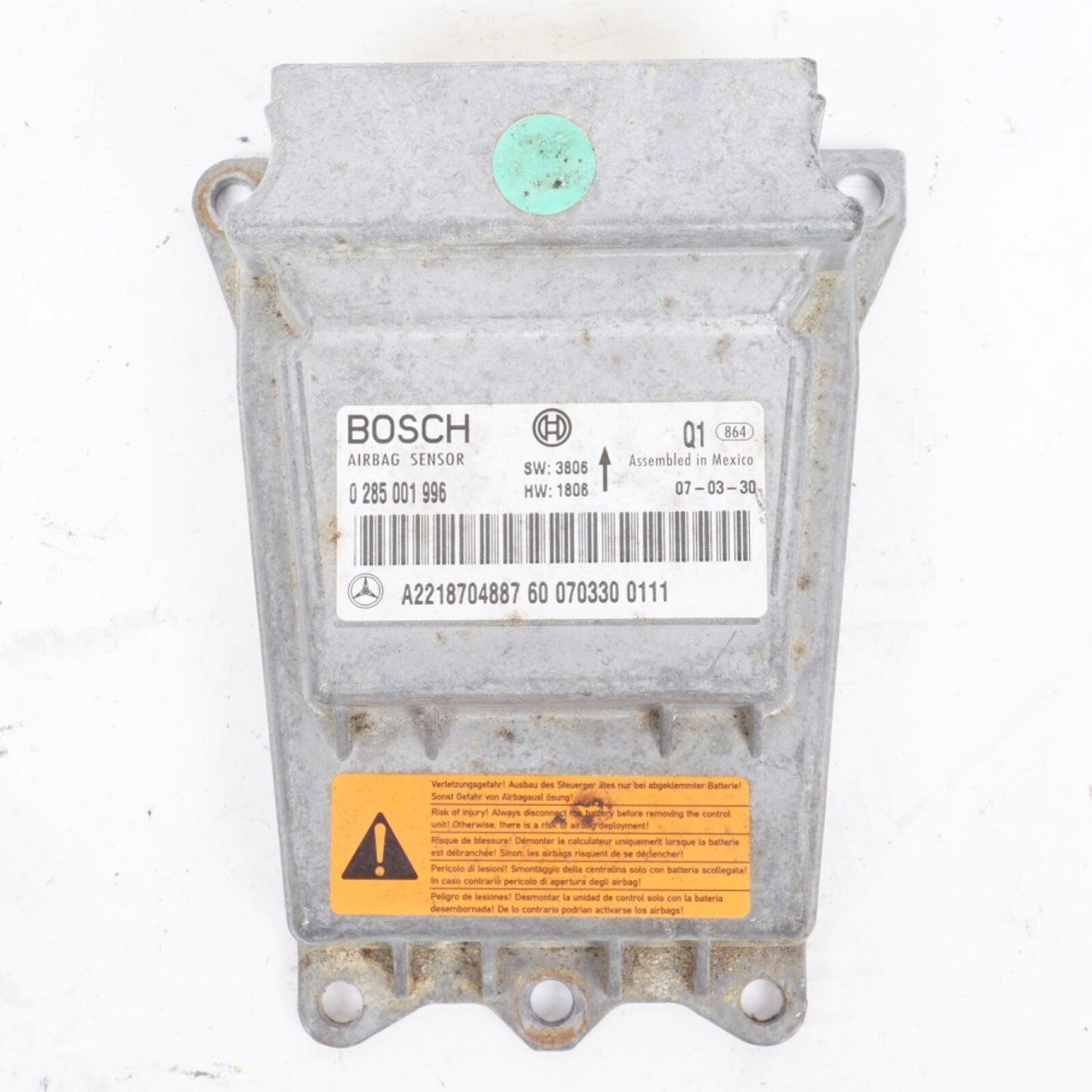 07-14 Mercedes W221 S550 CL550 Sensor Control Module OEM