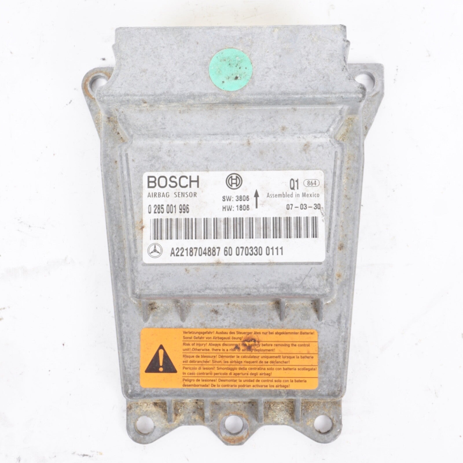 07-14 Mercedes W221 S550 CL550 Sensor Control Module OEM