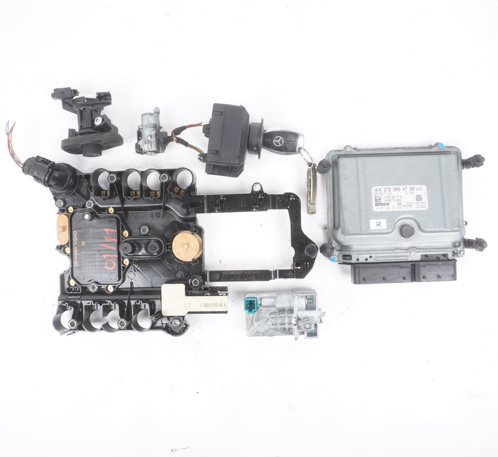 2010 - 2013 Mercedes W207 E350 ECM TCM Ignition Lock Set OEM