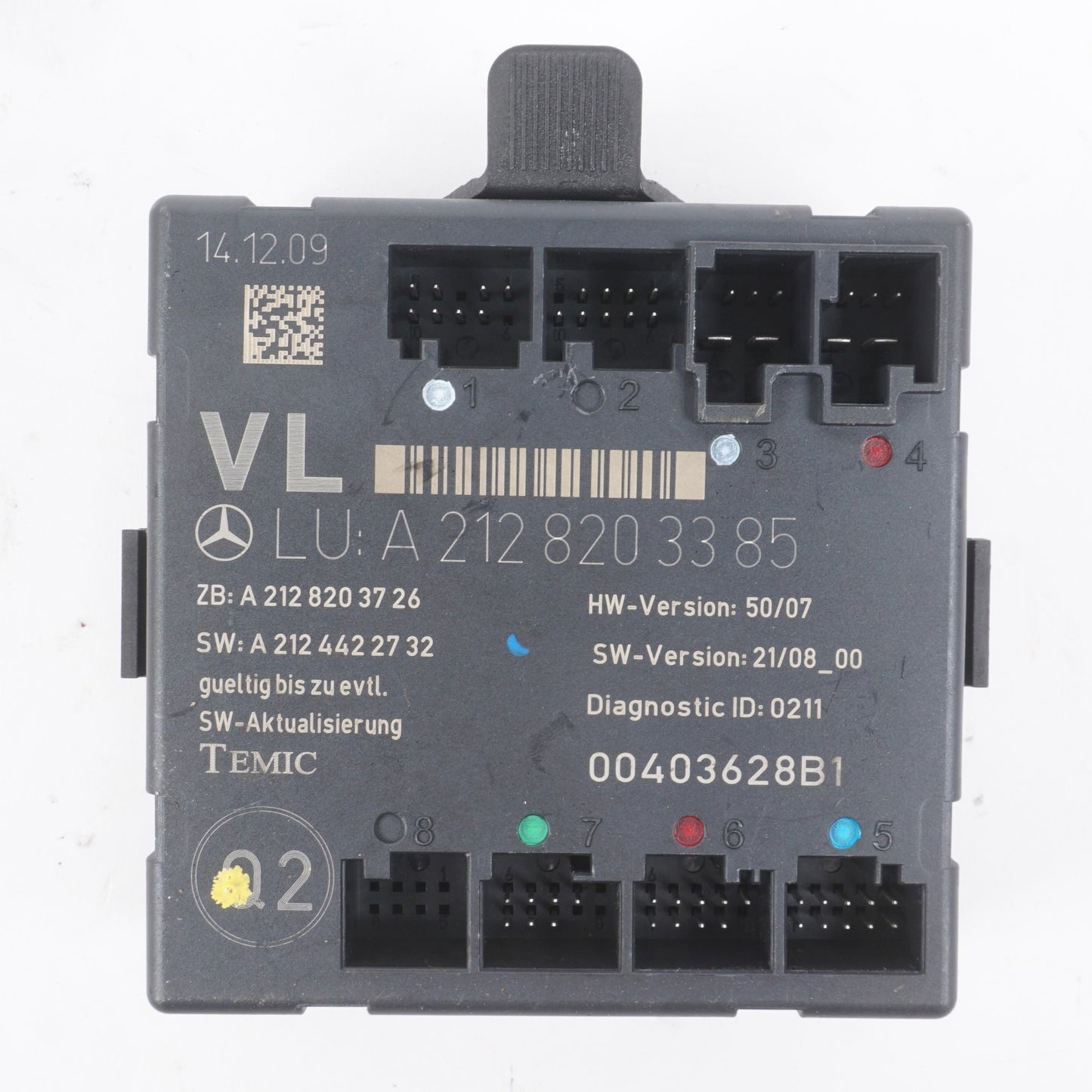 08-14 Mercedes-Benz C300 Front Left Driver Door Control Module 2128203385 OEM