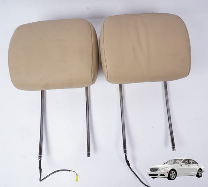 10-13 Mercedes W221 S550 S400 Front Seat Headrest Left & Right OEM