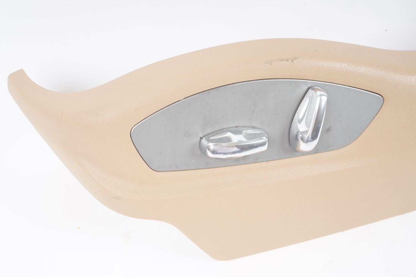 11-18 PORSCHE CAYENNE FRONT LEFT DRIVER SEAT TRIM COVER PANEL & SWITCH OEM