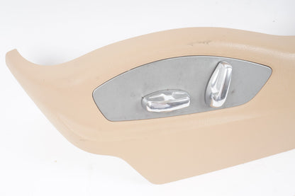 11-18 PORSCHE CAYENNE FRONT LEFT DRIVER SEAT TRIM COVER PANEL & SWITCH OEM