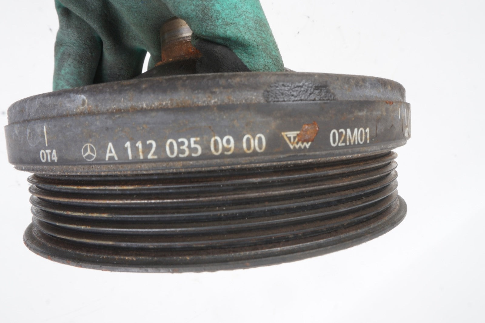 98-07 Mercedes W163 ML350 E430 Engine Crankshaft Pulley Damper 1120350900 OEM